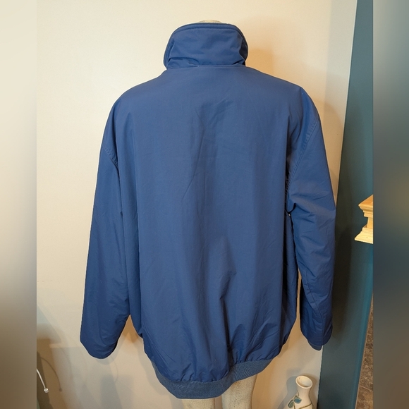 LL Bean Warm Up Jacket Fleece Lined, Water & Wind Resistant. XXL Tall - Picture 8 of 17